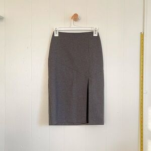 United Colors Of Benetton Charcoal Grey Pencil Skirt